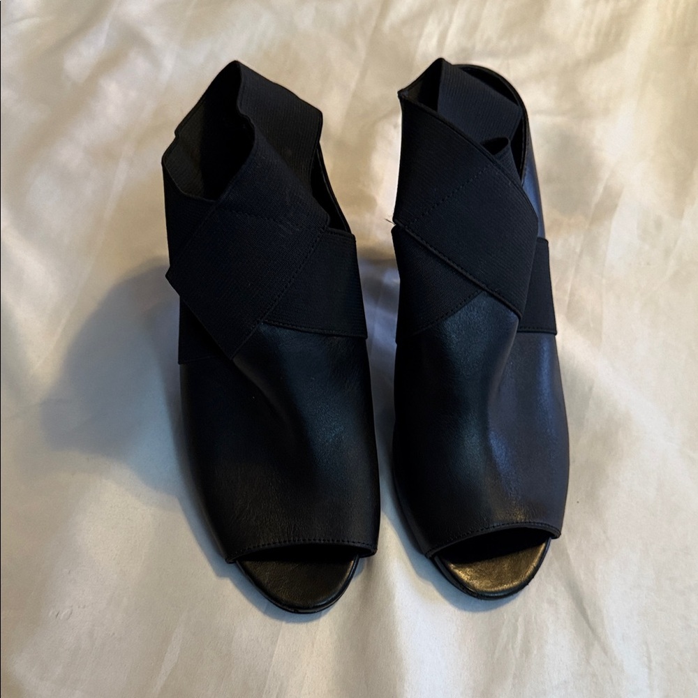Michael Kors Black Open-Toe Mules
